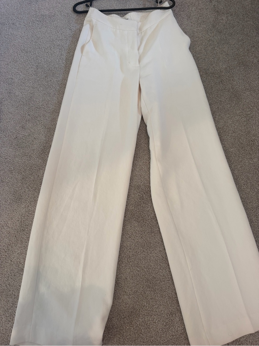 Wilfred Cream Wide-Leg Trousers
